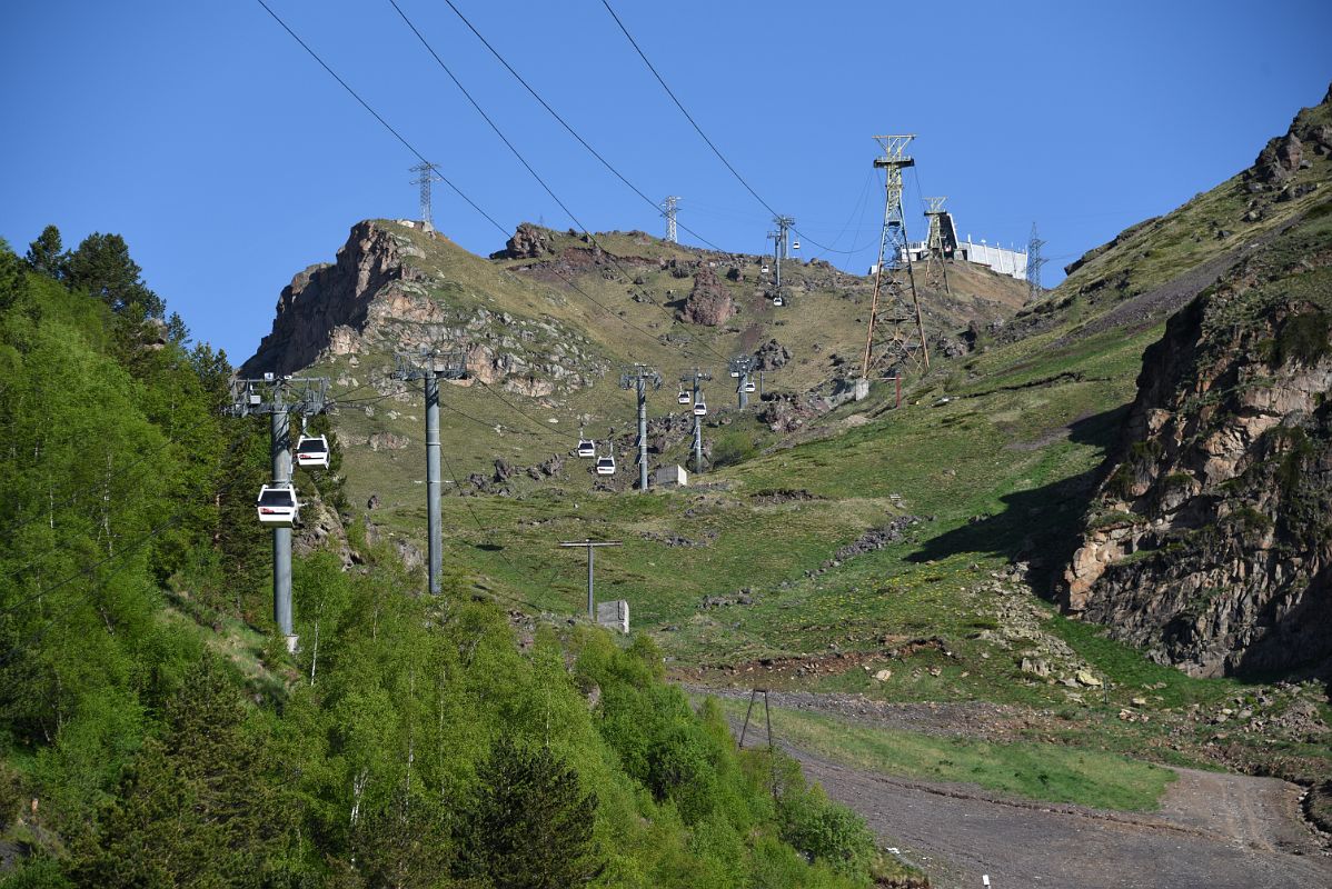 02B The Way Ahead From Azau Village To Krugozor Station 3000m To Start The Mount Elbrus Climb